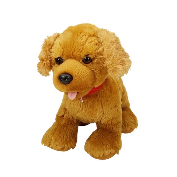 Build A Bear Promise Pets Copper Golden Retriever Dog Red Collar Plush NO Sound - Picture 1 of 9
